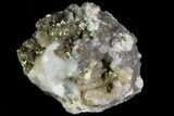 Pyrite On Calcite - El Hammam Mine, Morocco #80369-2